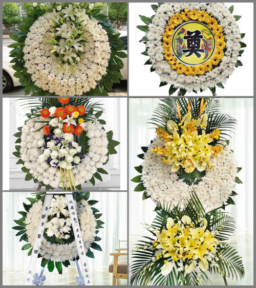 山东青岛平度市南村镇沙梁中村花圈速递